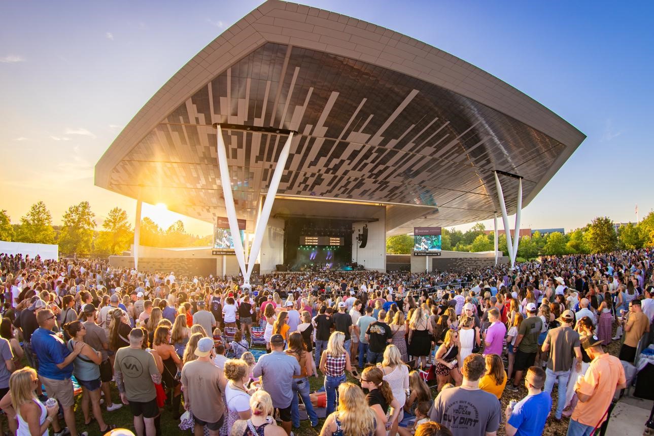 Sunset concert at Everwise Amphitheater